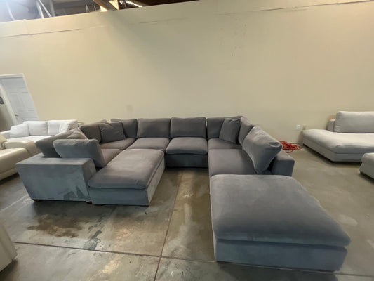 Lowell dark grey 8 pieces customer return steam cleaned