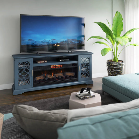 Luna console with 2 in 1 fire place