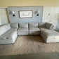 Thomasville Rockford 6-piece Fabric Modular Sectional with 2 Power Footrests