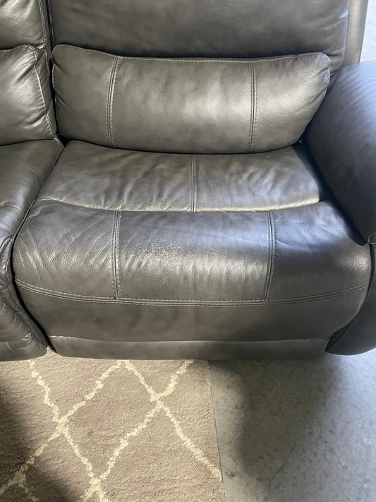 Wylder Leather Power Reclining Sectional with Power Headrests